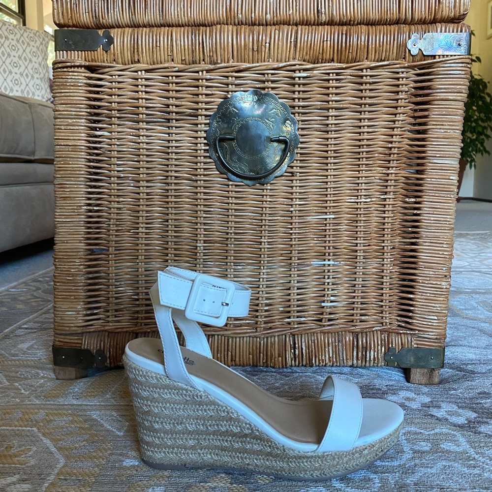 White Espadrille Charlotte Russe Wedge Sandals